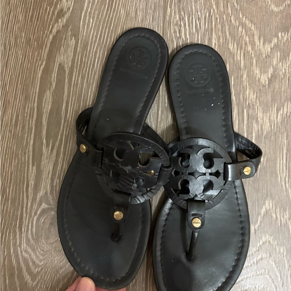 Tory Burch Miller Thong Black Sandals - Picture 8 of 12